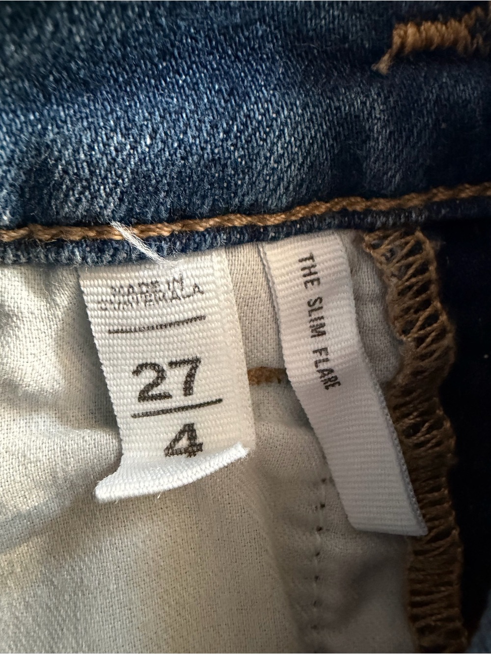 LOFT Medium Blue High-Rise Flare Jeans - Picture 3 of 3